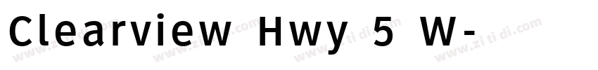 Clearview Hwy 5 W字体转换